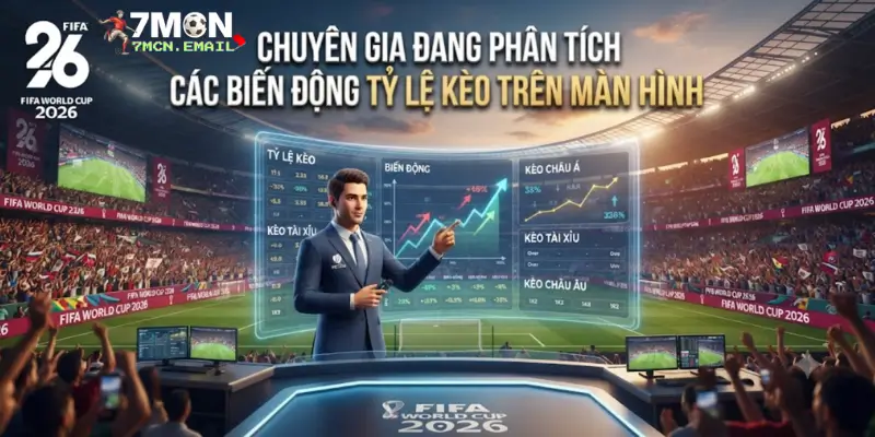 Chuyên gia đang phân tích các biến động tỷ lệ kèo trên màn hình