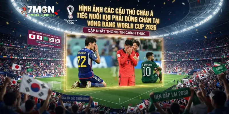 Hình ảnh các cầu thủ châu Á tiếc nuối khi phải dừng chân tại vòng bảng World Cup 2026